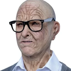 Ghoulish Máscaras Terror Y Carnaval ^Máscara Anciano con gafas Talla única