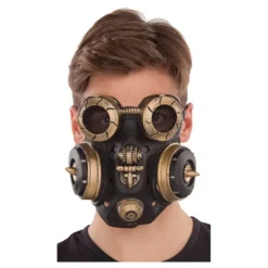 Outlet Máscara Antigás Negra Steampunk Máscaras Terror Y Carnaval