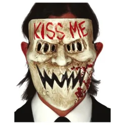 Máscara Aterradora Kiss Me Máscaras Terror Y Carnaval