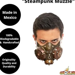 Ghoulish Máscaras Terror Y Carnaval ^Máscara Bozal Steampunk Talla Única