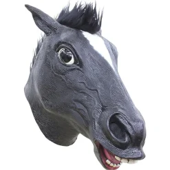 Ghoulish Máscaras Terror Y Carnaval ^Máscara Caballo Oscuro Talla Única