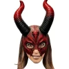 Ghoulish Máscaras Terror Y Carnaval ^Máscara Calavera De Demonio Mítico Con Cuernos