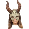 Ghoulish Máscaras Terror Y Carnaval ^Máscara Calavera Mítica Con Cuernos Talla Única