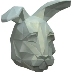 Best Máscara Conejo Poligonal Talla Única Máscaras Terror Y Carnaval