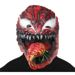 Disfrazzes Máscaras Terror Y Carnaval ^Máscara de Arácnido Rojo Aterrador de Látex