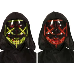 Discount Máscara de Asesino con Luz en 2 Modelos Surtidos Máscaras Terror Y Carnaval
