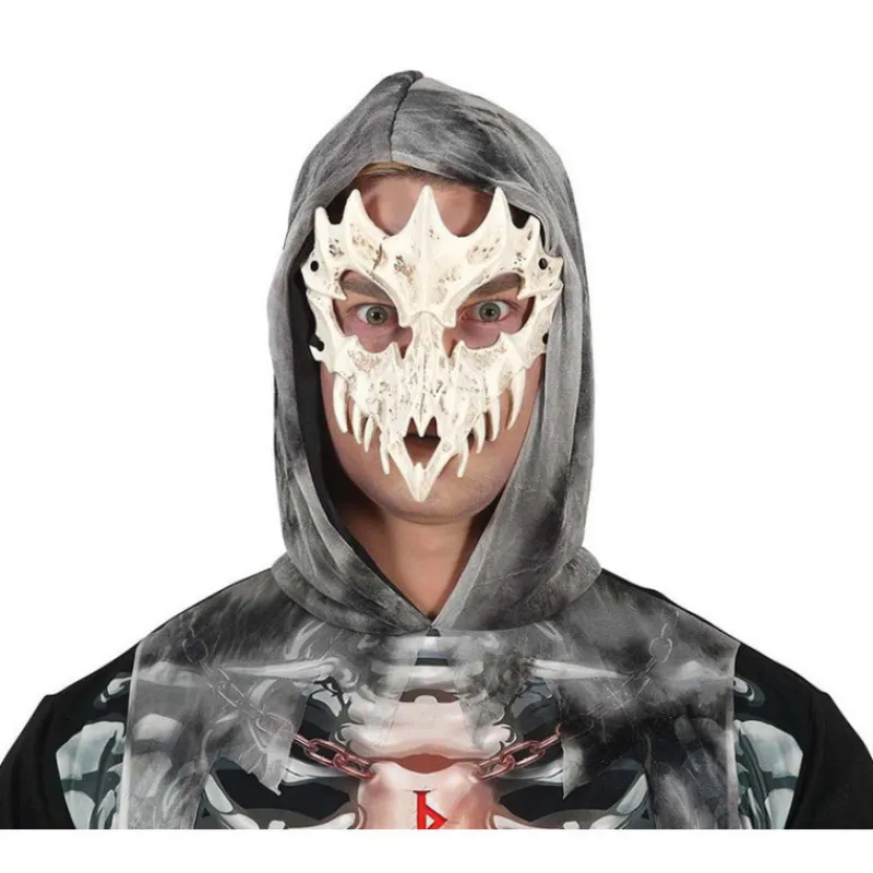Disfrazzes Máscaras Terror Y Carnaval ^Máscara de Calavera Cornuda de Pvc