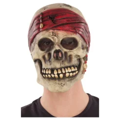 Disfrazzes Máscaras Terror Y Carnaval ^Máscara de Calavera Pirata para adultos