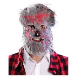Máscara de Hombre Lobo Gris Máscaras Terror Y Carnaval