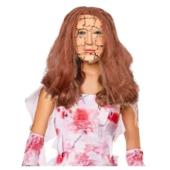 New Máscara de Mujer Piezas de Puzzle con Pelo Disfraces Unisex|Máscaras Terror Y Carnaval