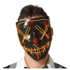 Hot Máscara de PVC de Asesino con Luz Máscaras Terror Y Carnaval