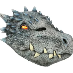 Ghoulish Máscaras Terror Y Carnaval ^Máscara Dragon Blanco Talla Única