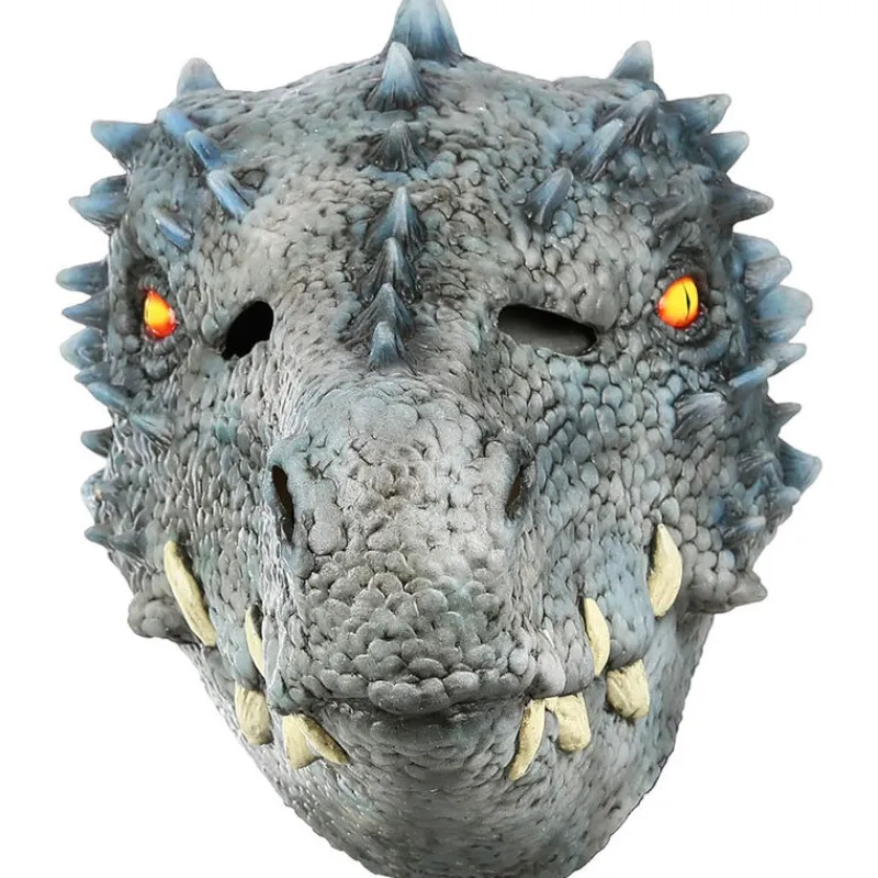 Ghoulish Máscaras Terror Y Carnaval ^Máscara Dragon Blanco Talla Única
