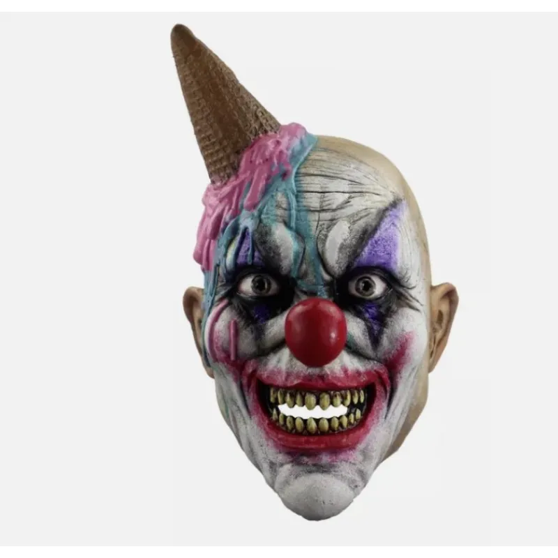 New Máscara Payaso Ice S-Cream Clown Complementos Para Disfraces|Máscaras Terror Y Carnaval