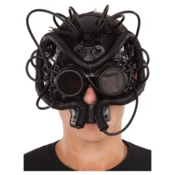 Disfrazzes Máscaras Terror Y Carnaval ^Máscara Steampunk Negra