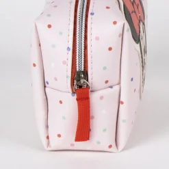 Cerdá Kids Disney Para Niñas|Accesorios Para El Pelo, Gafas De Sol Y Kits De Belleza Infantiles ^Neceser Aseo Viaje Minnie 100% PU Rosa con Motif