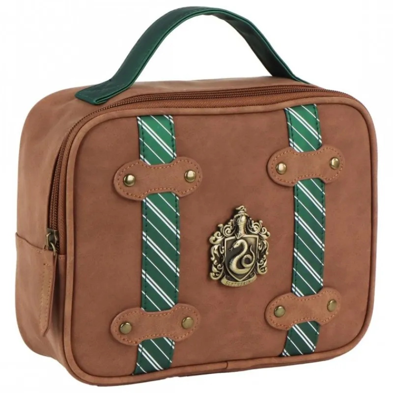 Cerdá Adult Bolsos Y Complementos Harry Potter|Slytherin^Neceser de Aseo de Viaje Slytherin Harry Potter 100% PU Marrón