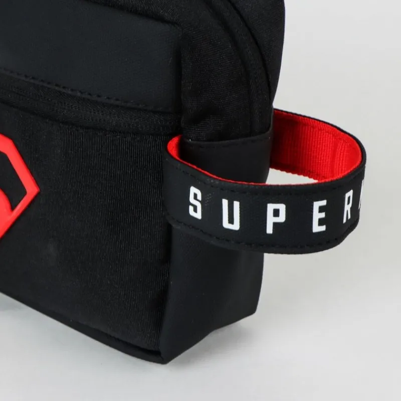 Online Neceser de Aseo Superman en Negro 100% PU Regalos De Superhéroes Dc|Complementos Dc