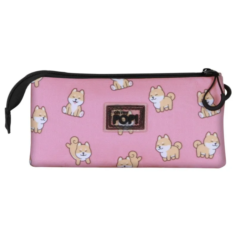 KaracterMania Para El Cole^Oh My Pop Shiba Estuche Portatodo Triple Multicolor