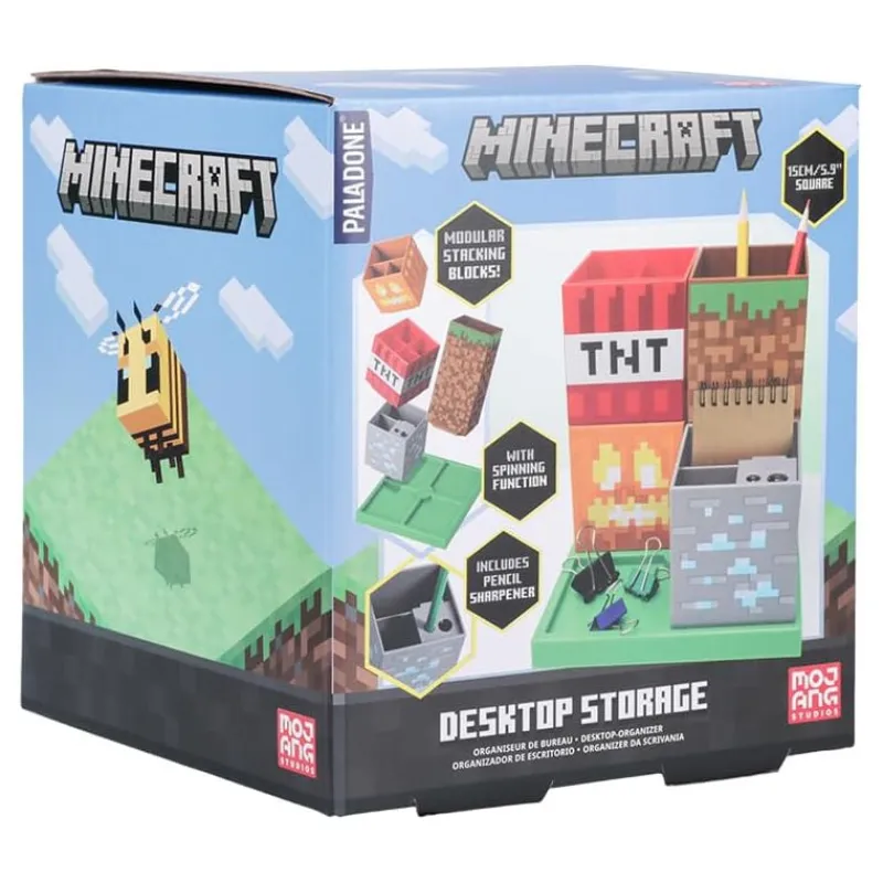 Paladone Products Minecraft|Regalos Y Coleccionismo Para Gamers - Cosas De Videojuegos Míticos^Organizador escritorio Minecraft