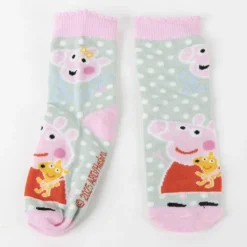 Hot Pack 4 Calcetines Peppa Pig para Niños - Algodón y Lycra Niños Disney Para Niñas|Ropa Y Téxtil: Cosas Que Ponerse Para Niños