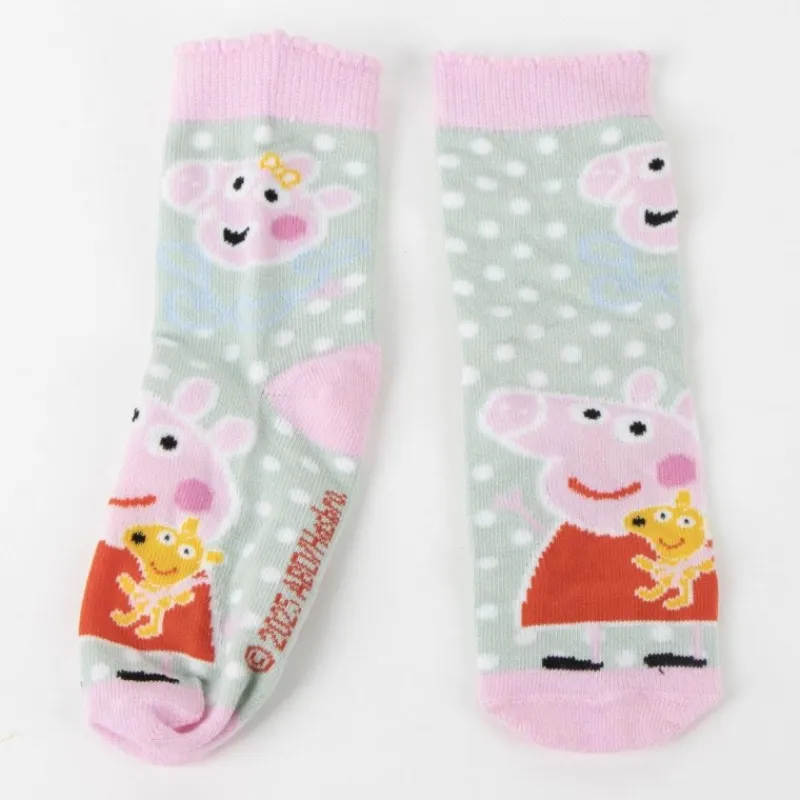 Hot Pack 4 Calcetines Peppa Pig para Niños - Algodón y Lycra Niños Disney Para Niñas|Ropa Y Téxtil: Cosas Que Ponerse Para Niños