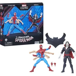 Hasbro Superhéroes Marvel^Pack 2 Figuras Marvel Legends Spider-Man y Morbius 15 cm