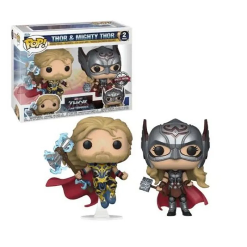 New Pack 2 Pop Marvel Thor y Mighty Thor Superhéroes Marvel|Funko Marvel