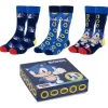 New Pack 3 pares calcetines Sonic anillos Regalos Y Coleccionismo Para Gamers - Cosas De Videojuegos Míticos