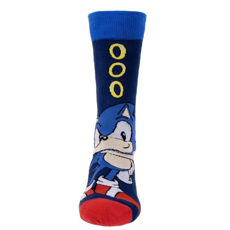 New Pack 3 pares calcetines Sonic anillos Regalos Y Coleccionismo Para Gamers - Cosas De Videojuegos Míticos