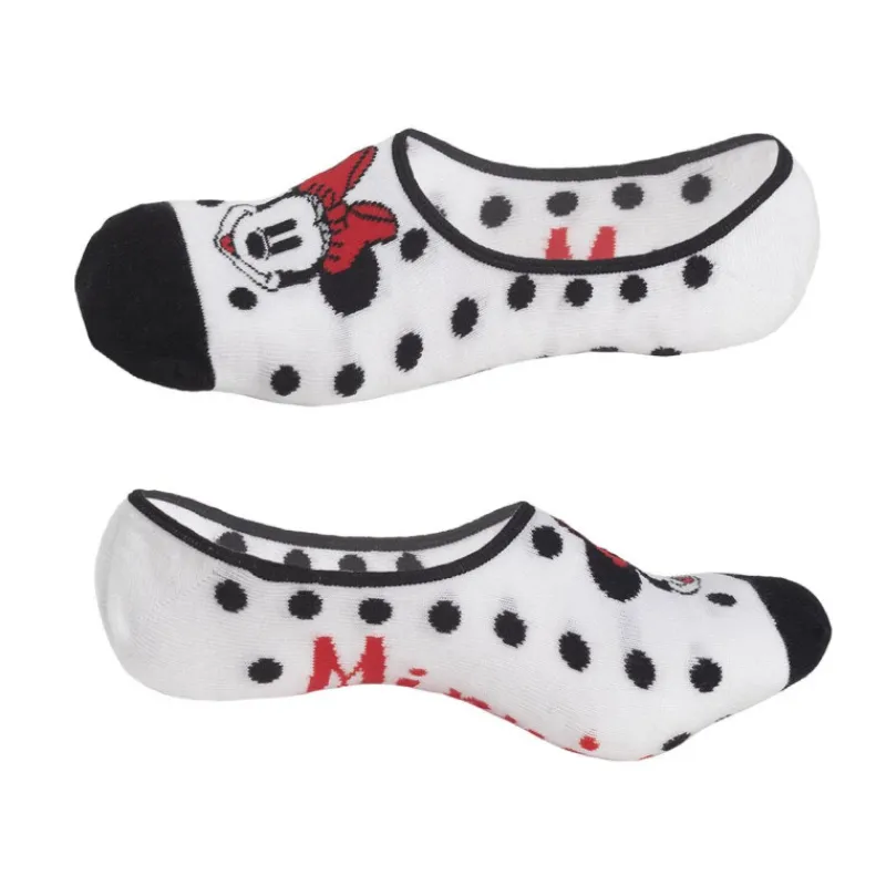 Cerdá Adult Películas Y Personajes De Disney ·Mickey & Minnie|Ropa Disney^Pack 3 pares de Calcetines cortos Minnie Mouse
