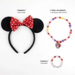 Outlet Pack bisutería Minnie Disney Para Niñas|Accesorios Para El Pelo, Gafas De Sol Y Kits De Belleza Infantiles