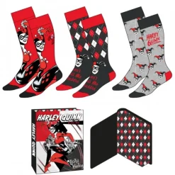 Best Pack Calcetines 3 Piezas Harley Quinn Multicolor TU 36/43 Regalos De Villanos Dc|Moda Dc