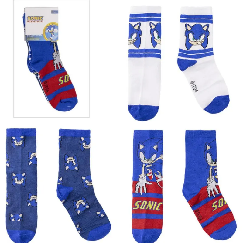 Niños Cerdá Kids Ropa Y Téxtil: Cosas Que Ponerse Para Niños ^Pack Calcetines Sonic Infantil