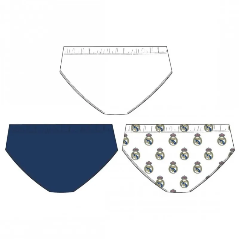 Hot Pack Calzoncillos infantiles 3 Piezas Real Madrid 100% Algodón Niños Ropa Y Téxtil: Cosas Que Ponerse Para Niños