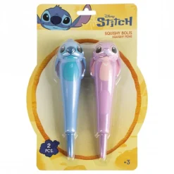 Cerdá Kids Para El Cole|Stitch Kids^Pack de 2 Bolígrafo Stitch Multicolor 100% Silicona