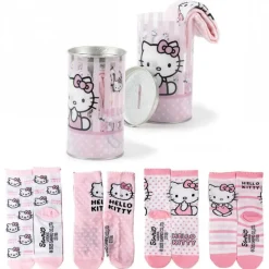 Niños Cerdá Kids Disney Para Niñas|Ropa Y Téxtil: Cosas Que Ponerse Para Niños ^Pack de 4 Calcetines Hello Kitty para Niñas