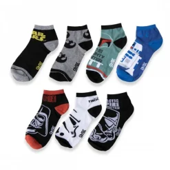 Discount Pack de 12 Calcetines Star Wars Multicolor Talla 38-45 Regalos Star Wars Por Personaje |Complementos Star Wars