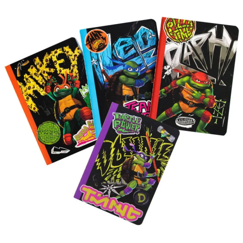Otros Fabricantes Las Tortugas Ninja^Pack de 4 cuadernos Tortugas Ninja A6