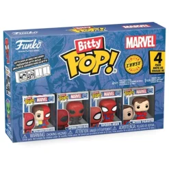 Hot Pack de 4 Figuras Bitty POP! Vinyl Spider-Man Series 4 2 cm Superhéroes Marvel|Funko Marvel