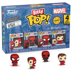 Hot Pack de 4 Figuras Bitty POP! Vinyl Spider-Man Series 4 2 cm Superhéroes Marvel|Funko Marvel