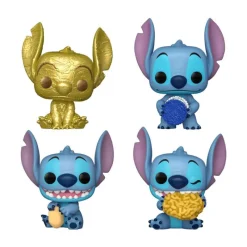 Funko Películas Y Personajes De Disney ·Lilo Y Stitch|Funko Pop Disney^Pack de 4 Figuras Pocket POP! Vinyl - Stitch Holiday 2024 - Caja Dreidel
