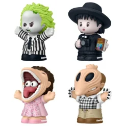 Mattel Beetlejuice^Pack de 4 Minifiguras Beetlejuice Little People 7 cm