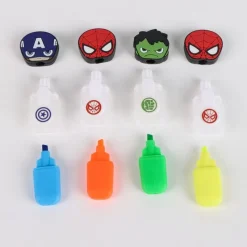 Outlet Pack de 4 Subrayadores Multicolor Avengers Marvel Superhéroes Marvel