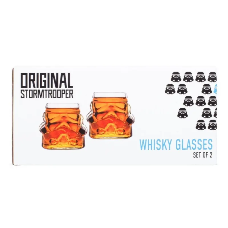 Thumbs Up Complementos Star Wars|Star Wars Hogar^Pack de 2 Vasos de Whisky Original Stormtrooper