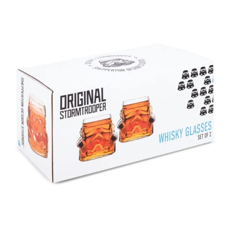 Thumbs Up Complementos Star Wars|Star Wars Hogar^Pack de 2 Vasos de Whisky Original Stormtrooper