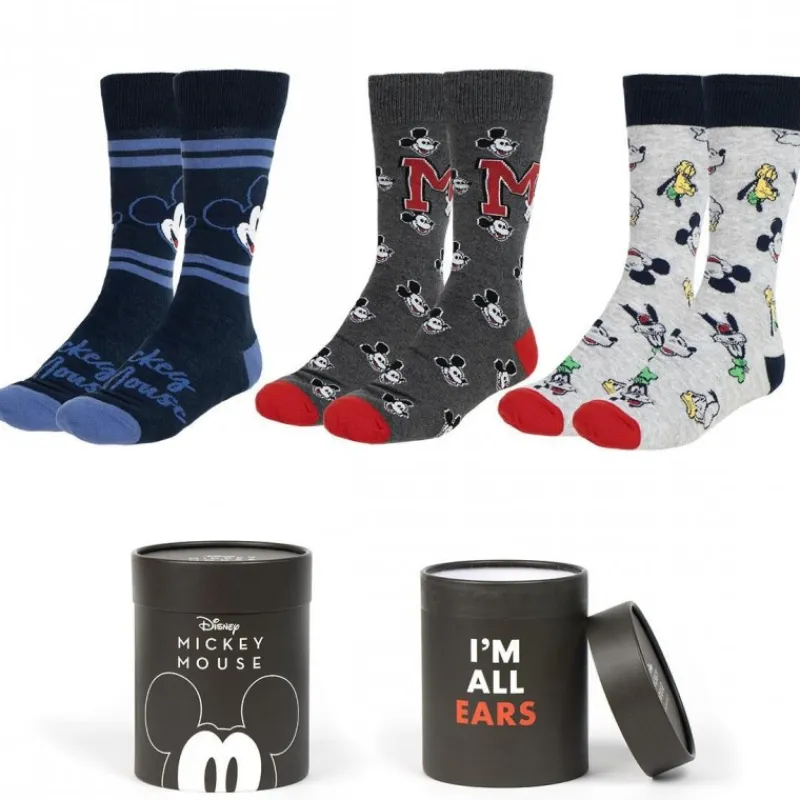 Cerdá Adult Películas Y Personajes De Disney ·Mickey & Minnie^Pack de Calcetines Mickey Mouse - 3 Piezas