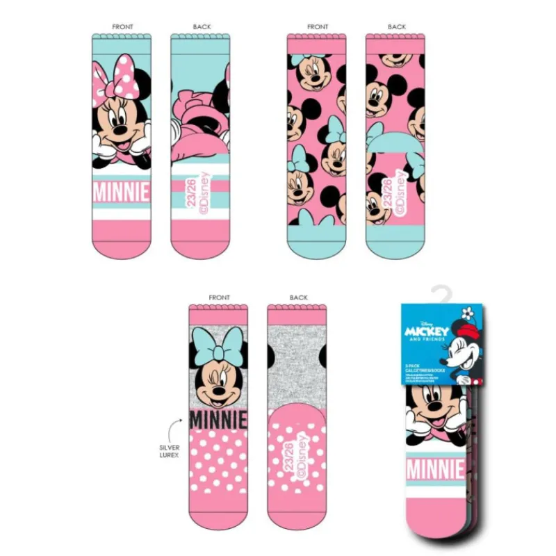 Online Pack de Calcetines Minnie - 3 Piezas Niños Disney Para Niñas|Ropa Y Téxtil: Cosas Que Ponerse Para Niños