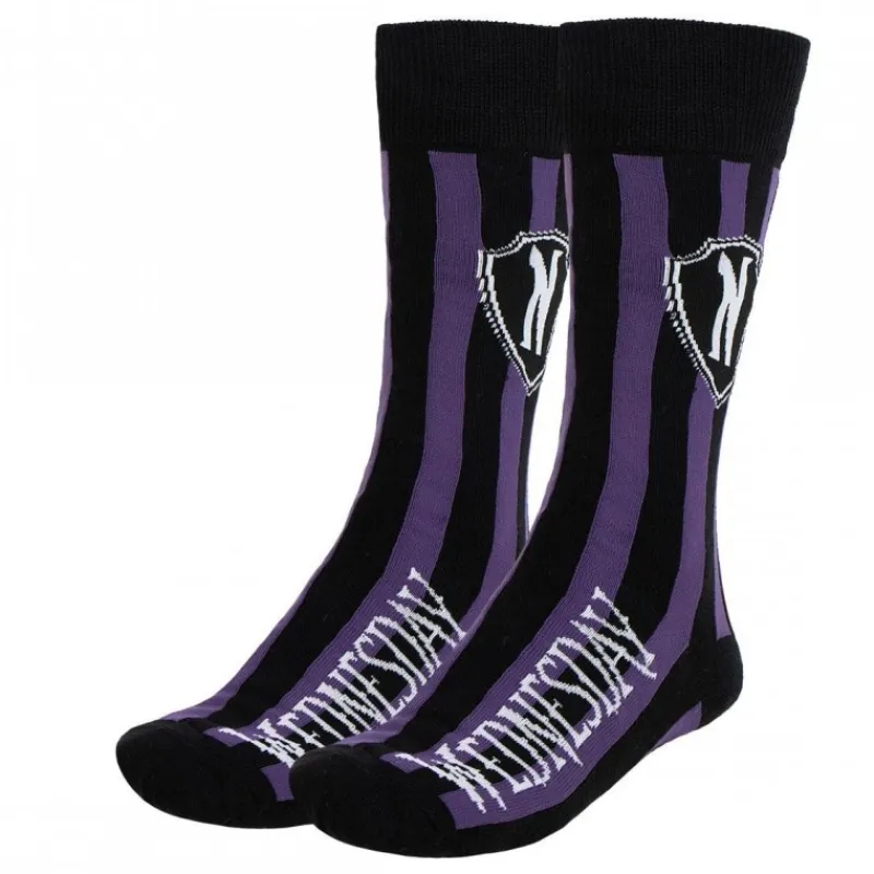 Clearance Pack de Calcetines Wednesday - 3 Piezas Exclusivas para Coleccionistas Miércoles Addams