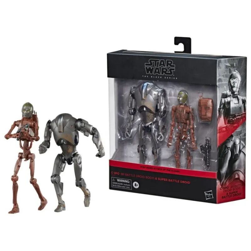 Hasbro Regalos Star Wars Por Personaje |Replicas Y Coleccionismo Star Wars ^Pack de Figuras C-3PO y Super Battle Droid - Star Wars Black Series